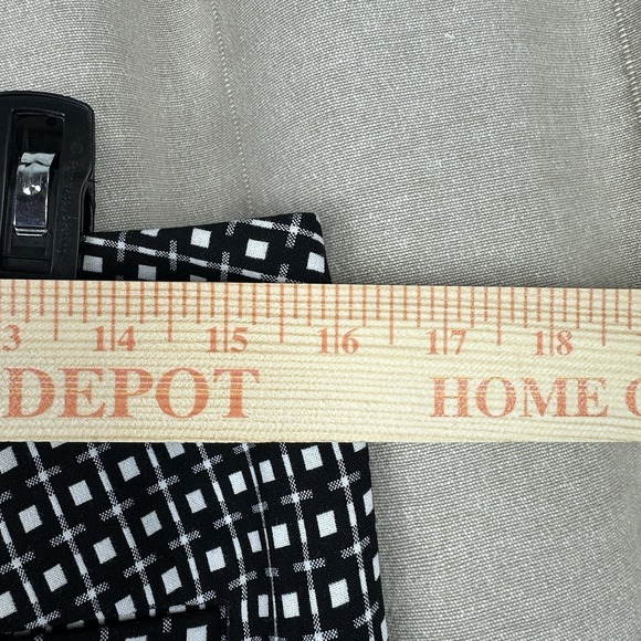 Express Women's Ankle High Rise Columnist Pants 6R Print Black NWT Career Office - Picture 4 of 10